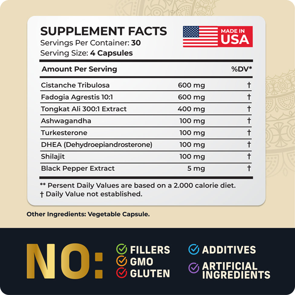 Alpha Tribe Test Protocol men’s supplement bottle – vitality support capsules active man during workout representing Alpha Tribe daily supplement use with natural herbal ingredients